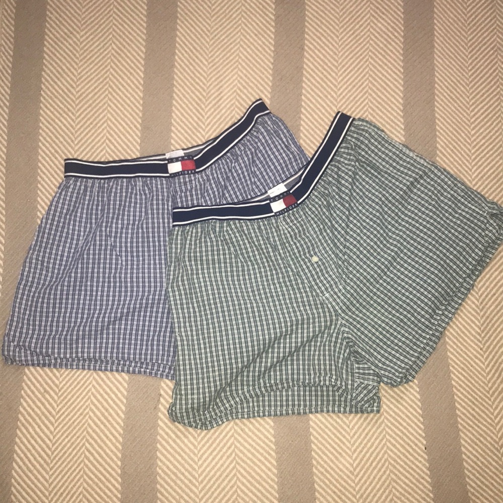 💚 Tommy Hilfiger Boxer Bundle (2) Green & Blue💙